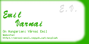 emil varnai business card